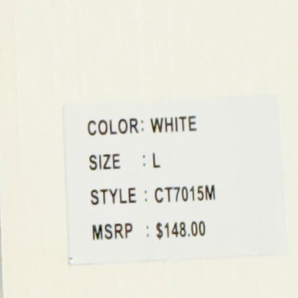 Jennifer & Grace Women's White Lined Eyelet Maxi Skirt Size L Elastic Waist NWT - Picture 7 of 11